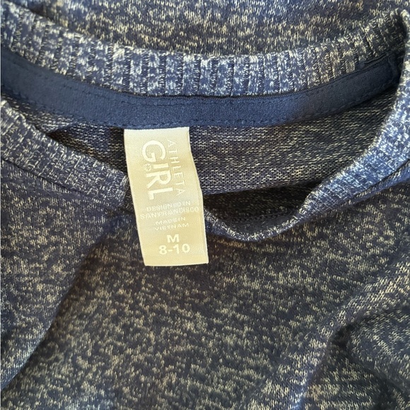 Athleta Girl Blue Tie Dye‎ Sweatshirt Medium 8-10 - Picture 3 of 5